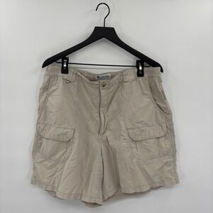 Columbia Sportswear Womens Khaki Cargo Shorts Size 18W Outdoor Utility